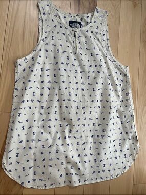 The North Face cotton tank with print, size small